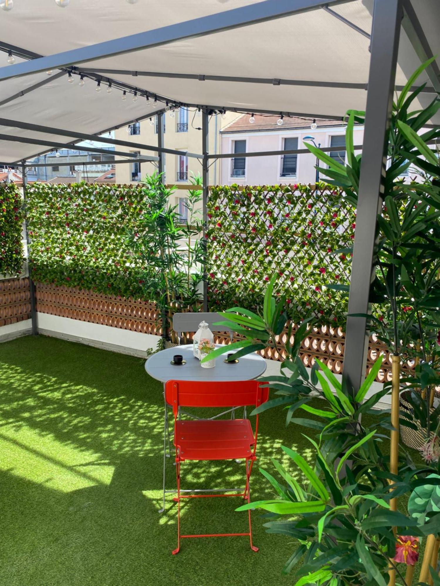 Paris-Eiffel, Bienvenue -Terrasse -Netflix Apartman Pantin Kültér fotó