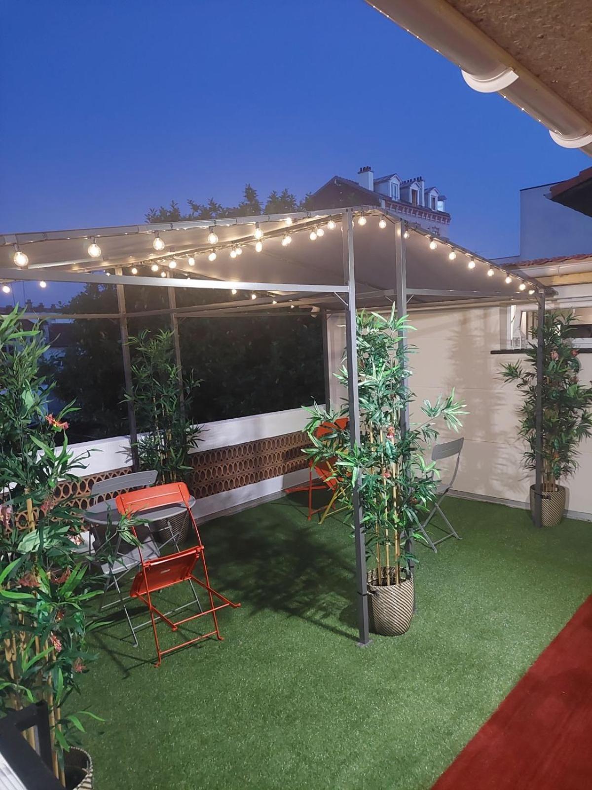Paris-Eiffel, Bienvenue -Terrasse -Netflix Apartman Pantin Kültér fotó
